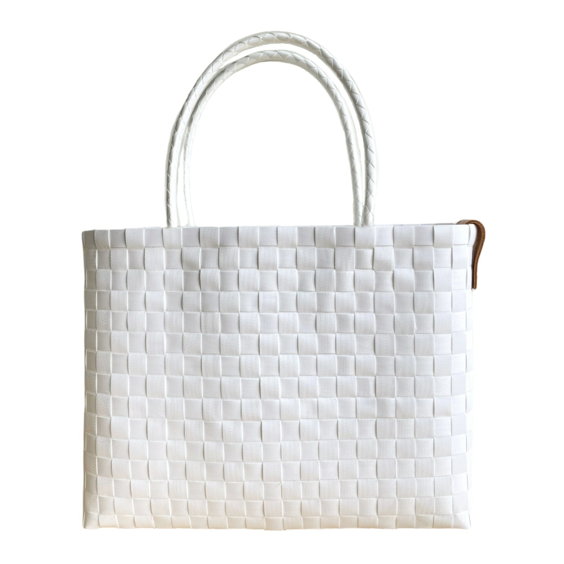 Flat Tote ＜Ciel＞レッスンバッグ トートバック カゴバッグ プラカゴ カラフルバック ショルダーバッグ かわいい スリム 丈夫 習い事 洗える 軽い 散歩 犬 カフェ