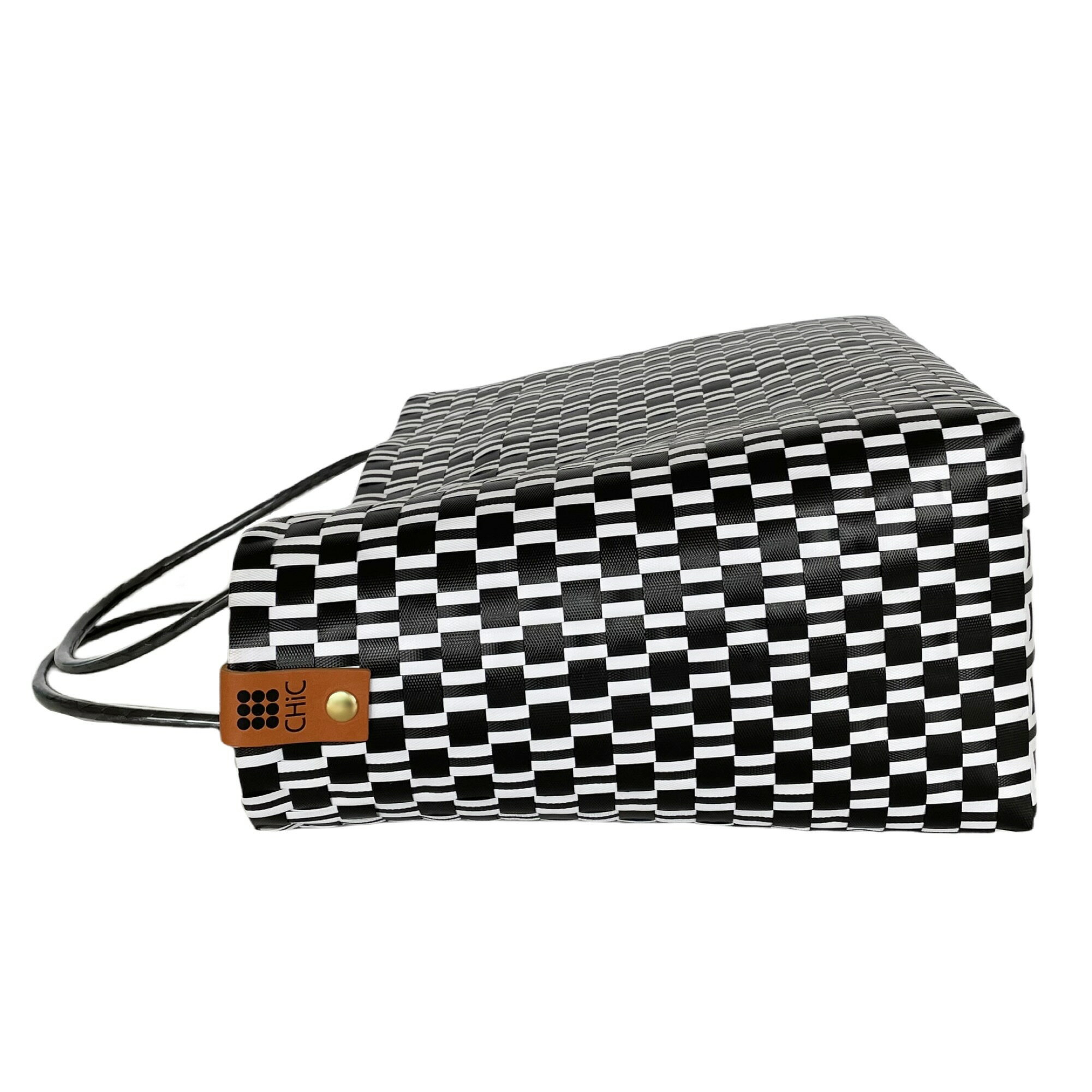 Square L ＜Monolith＞シック CHiC カゴバッグ プラカゴ トートバッグ ショッピングバッグ エコバッグ マザーズバッグ かばん 鞄 大容量 大型 軽い 丈夫 洗える 車 レジャー スポーツ 運動会 イベント BBQ 旅行 習い事 温泉 プレゼント 人気