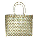 Square M <Champagne>シック CHiC カゴバッグ カゴバック プラカゴ レディースバッグ トートバッグ ハンドバッグ かばん おしゃれ 丈夫 洗える 軽い 耐水 体に優しい 美容 毎日 オールシーズン 年中 通勤 温泉 習い事 プレゼント 人気 母の日 クリスマス(4)