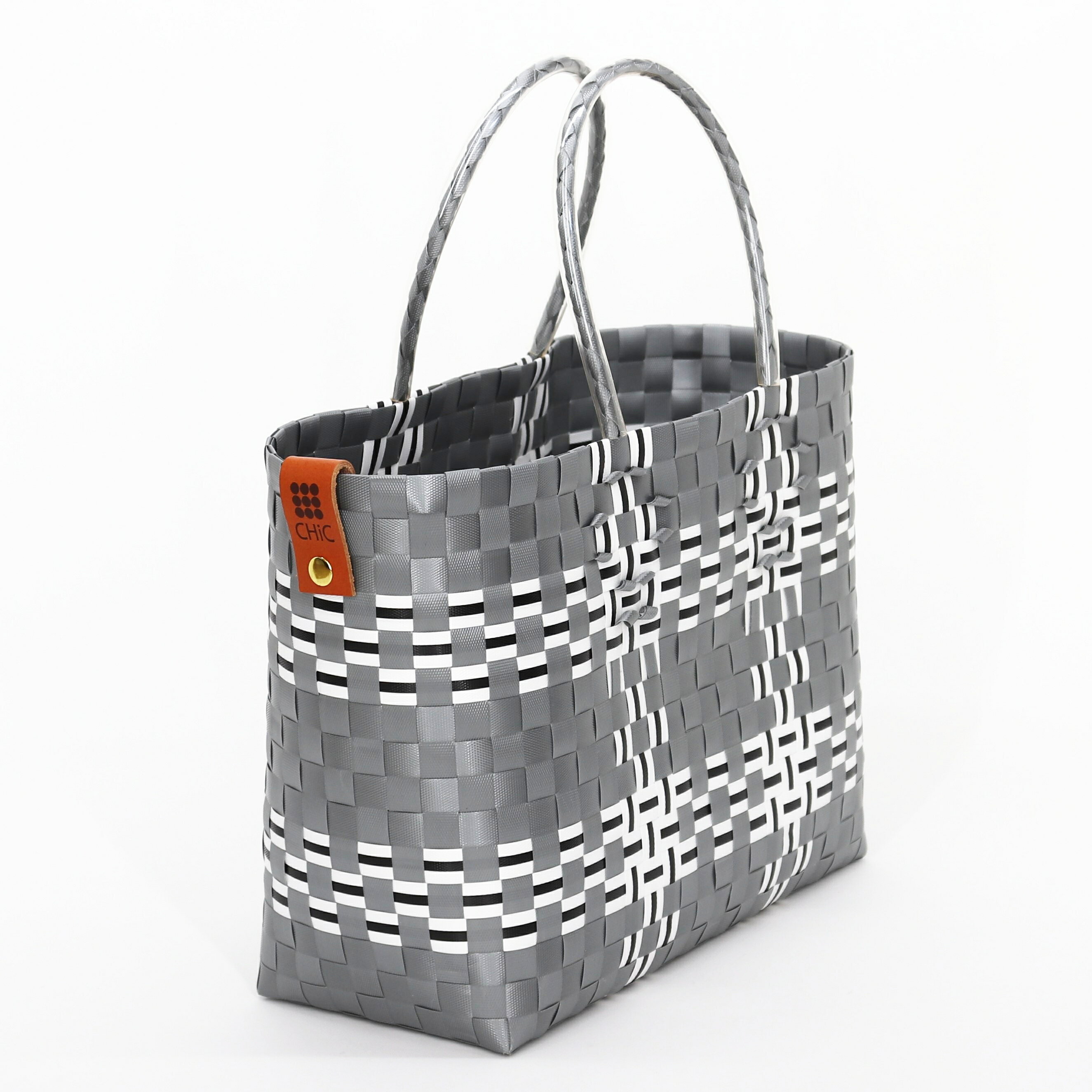 Square M ＜NY-winter＞シック CHiC カゴバッグ カゴバック プラカゴ レディースバッグ トートバッグ ハンドバッグ かばん 鞄 おしゃれ 丈夫 洗える 軽い 耐水 防水 体に優しい 美容 デイリー 毎日 オールシーズン 年中 通勤 温泉 習い事 プレゼント 人気