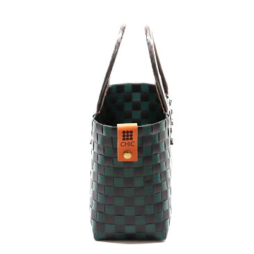 Square S <Wood green>シック CHiC カゴバッグ カゴバック プラカゴ レディースバッグ トートバッグ ハンドバッグ ミニバッグ かばん 鞄 丈夫 洗える 軽い 耐水 防水 ランチ スポーツ ゴルフ 散歩 犬 コンビニ 温泉 スーパー銭湯 プレゼント 人気