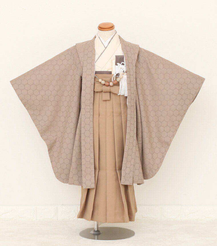 【レンタル】【5-0151】七五三 着物 羽織 袴 5歳 男の子 フルセット 草履 懐剣 角帯 753着物 3泊4日