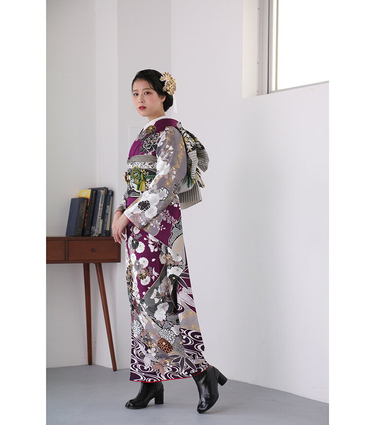 【レンタル】【f-0080】振袖フルセットレンタル レンタル17点セット [成人式 晴れの日 振袖 二十歳 正絹][送料無料][4泊5日]