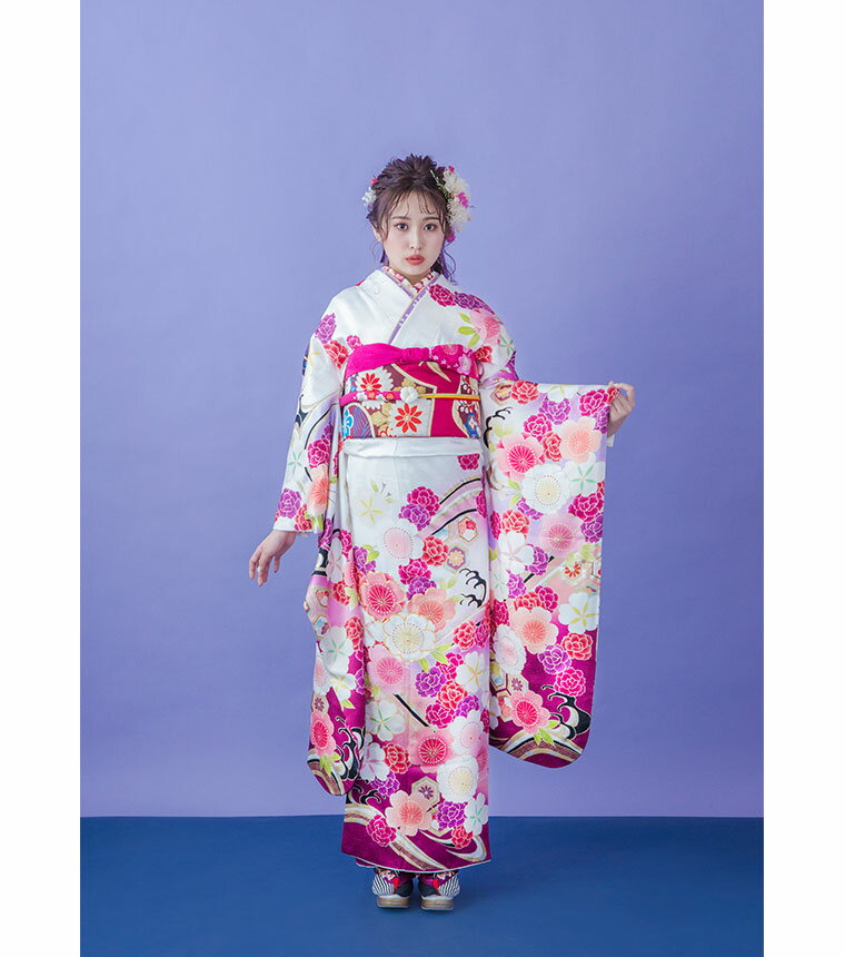 【レンタル】【f-0108】振袖 【2027年成人式ご予約受付中】 フルセットレンタル レンタル17点セット [成人式 晴れの日 振袖 二十歳 正絹][送料無料][4泊5日]