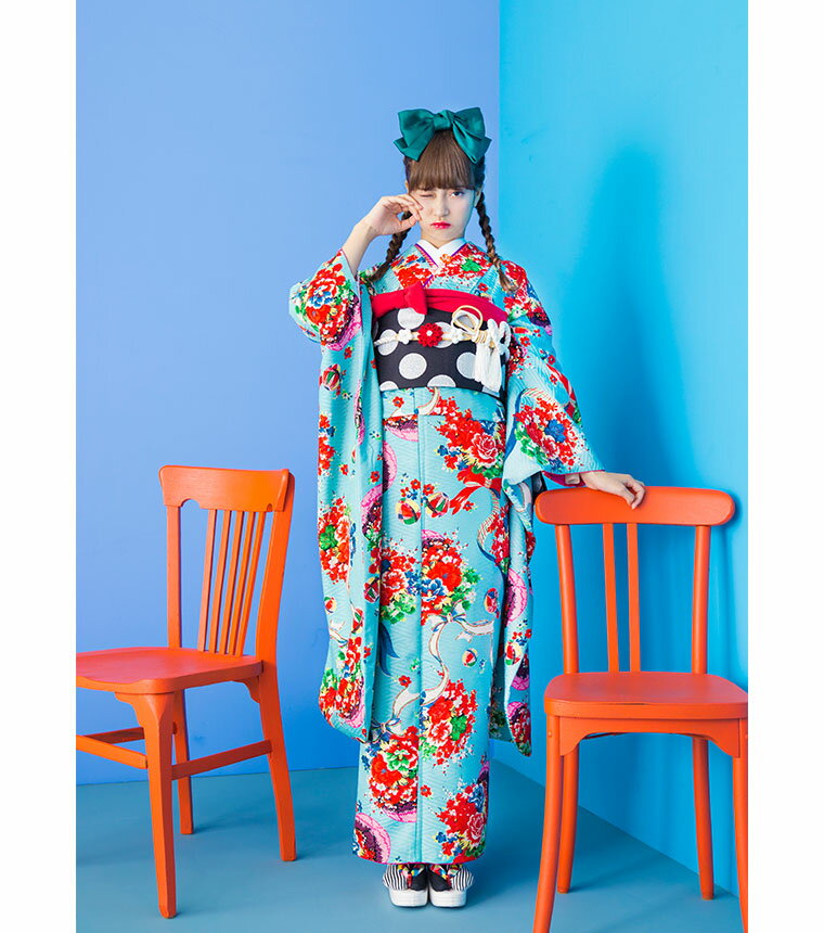 【レンタル】【f-0124】振袖 【2027年成人式ご予約受付中】 フルセットレンタル レンタル17点セット [成人式 晴れの日 振袖 二十歳 正絹][送料無料][4泊5日]