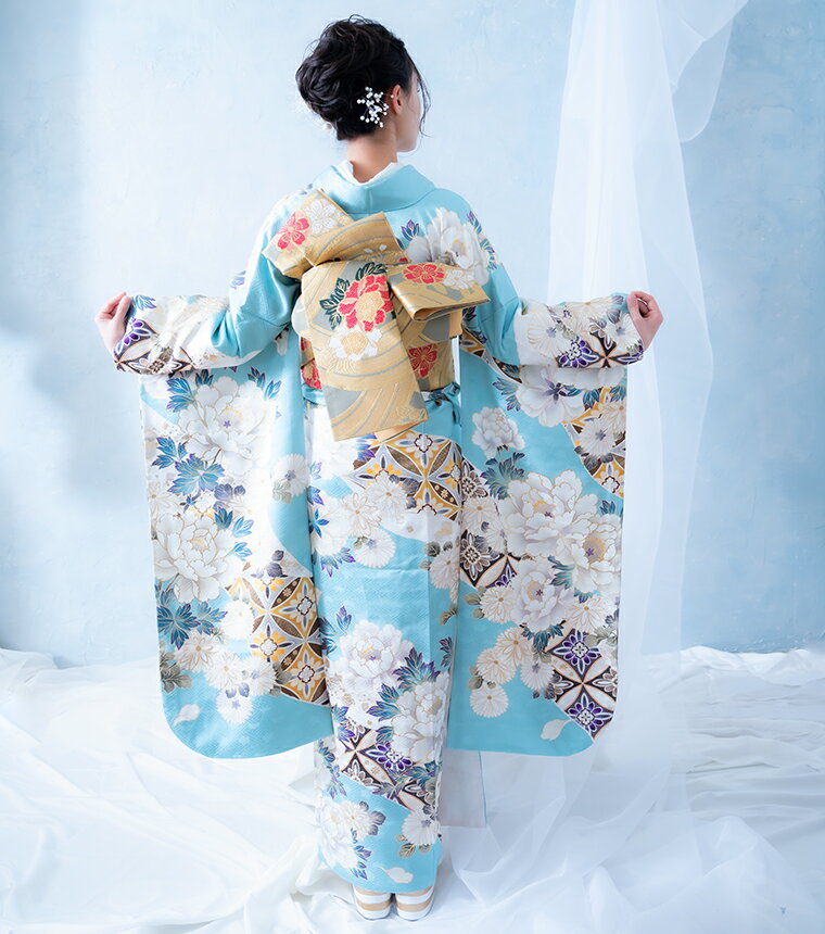 【レンタル】【f-0132】振袖　【2026年成人式ご予約受付中】　フルセットレンタル　レンタル17点セット　[成人式　晴れの日　振袖　二十歳　正絹][送料無料][3泊4日]