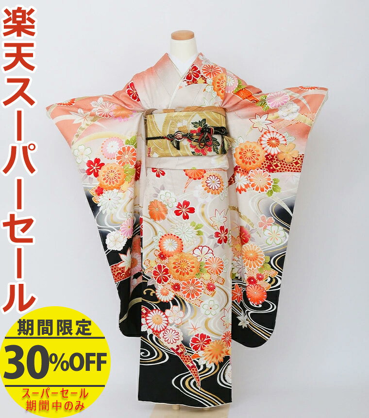 Rakuten - 楽天スーパーSALE開催中★【レンタル】【f-0135】振袖　【2027年成人式ご予約受付中】　フルセットレンタル　足袋プレゼント　レンタル17点セット　[成人式　晴れの日　振袖　二十歳　正絹][送料無料][4泊5日]