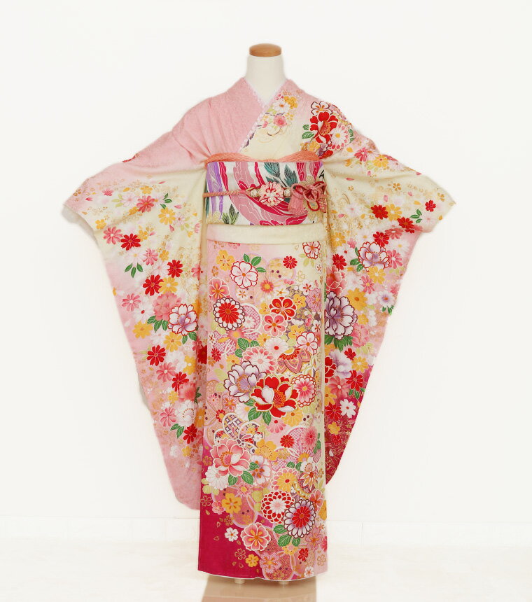 お買い物マラソンクーポン発行中！【レンタル】【f-0190】振袖　【2027年成人式ご予約受付中】　フルセットレンタル　レンタル17点セット　[成人式　晴れの日　振袖　二十歳　正絹][送料無料][4泊5日]