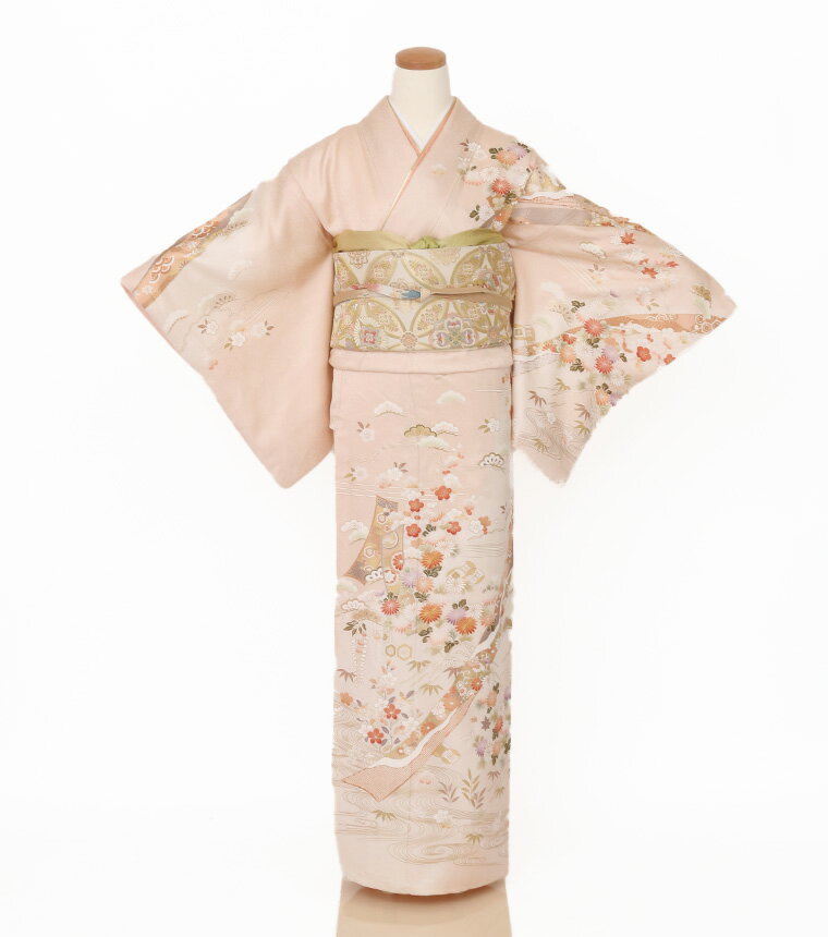 【レンタル】【hm-0041】(h-miya001) 訪問着 15点セット フルセットレンタル 七五三 入学式 卒業式おでかけ [送料無料][4泊5日]