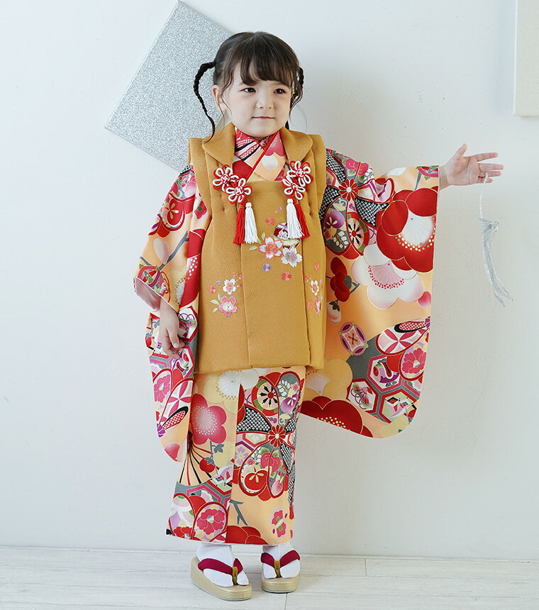 楽天市場】七五三 被布（カラーブラウン）（キッズ・ベビー