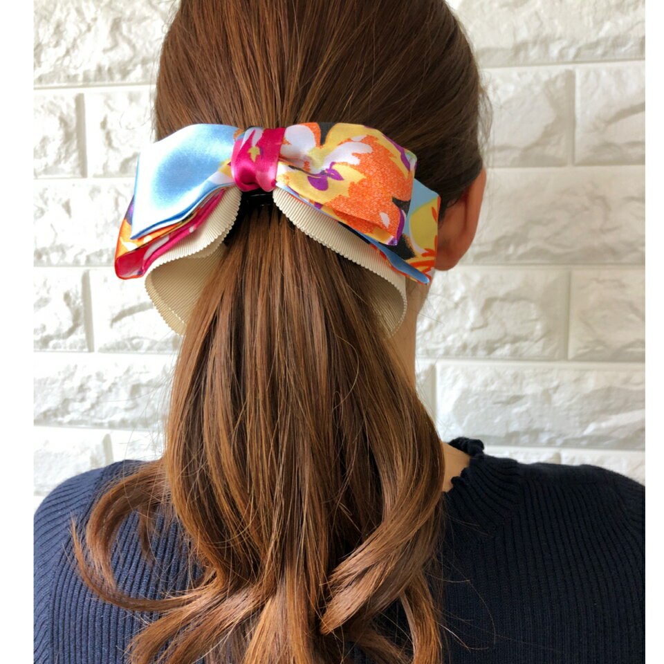 バナナクリップ【floral ribbon】ヘ...の紹介画像2