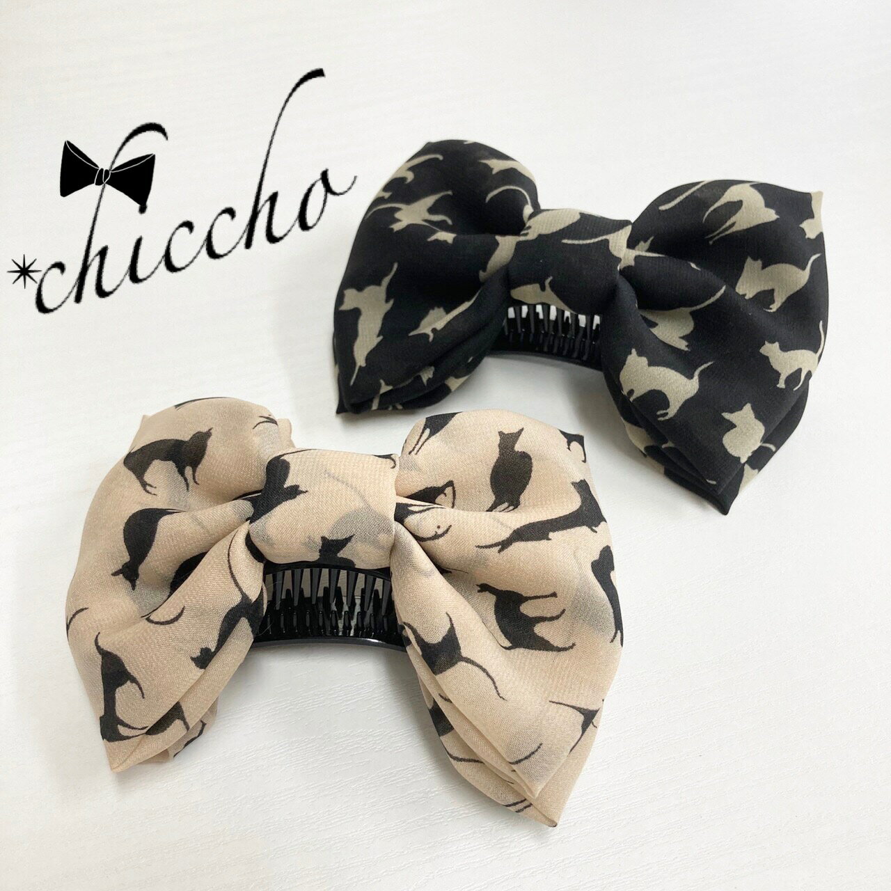 【猫ちゃん】ヘアアクセサリー ヘアクリップ バナナクリップ 結婚式 リボン 花 バレッタ バナナクリップアーチ型 大きめ 小さめ しっかり シンプル 黒 高級 スカーフ 可愛い おしゃれ バンスクリップ パーティー 二次会 卒業式 入学式 左利き