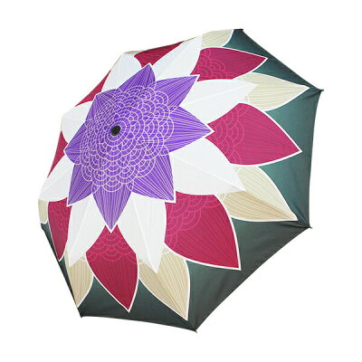 北斎グラフィック和柄テキスタイル三つ折りたたみ傘