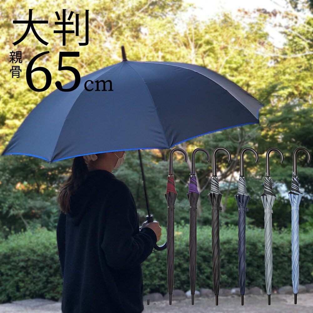 【14時までのあす楽は365日出荷】＼大きな荷物も濡れない 大判 長傘／ 新色あり！ウォーターフロント ソフトジャンプ パイピング 傘大きい おしゃれ で かわいい 傘 大きめ メンズ レディース 中学生 高校生 男性 女性 丈夫 ブランド送料無料 父の日 プレゼント 傘専門店