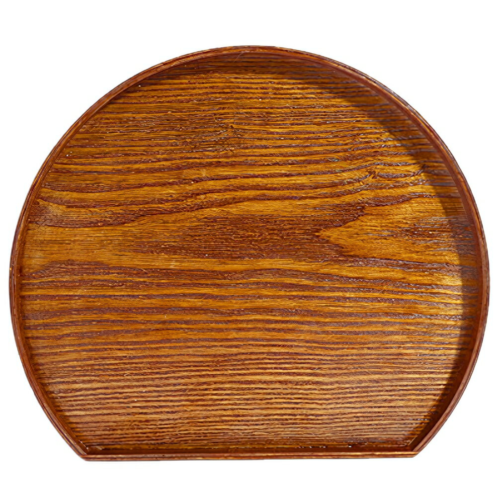 Rakuten - 半月盆 お盆 トレー 木製 おしゃれ 天然木 和風 軽量 カフェ 配膳 来客用 32×28cm 木製トレー トレイ おぼん 配膳トレイ ティートレー 食器トレー ランチョンマット Chicer