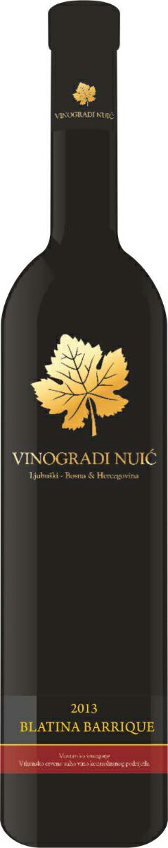 ブラティナ バリック　2015(赤・重口） BLATINA　BARRIQUE(VINOGRADI NUIC Red wine, Full body, Bosnia and Herzegovina)(海外土産　おみやげ）