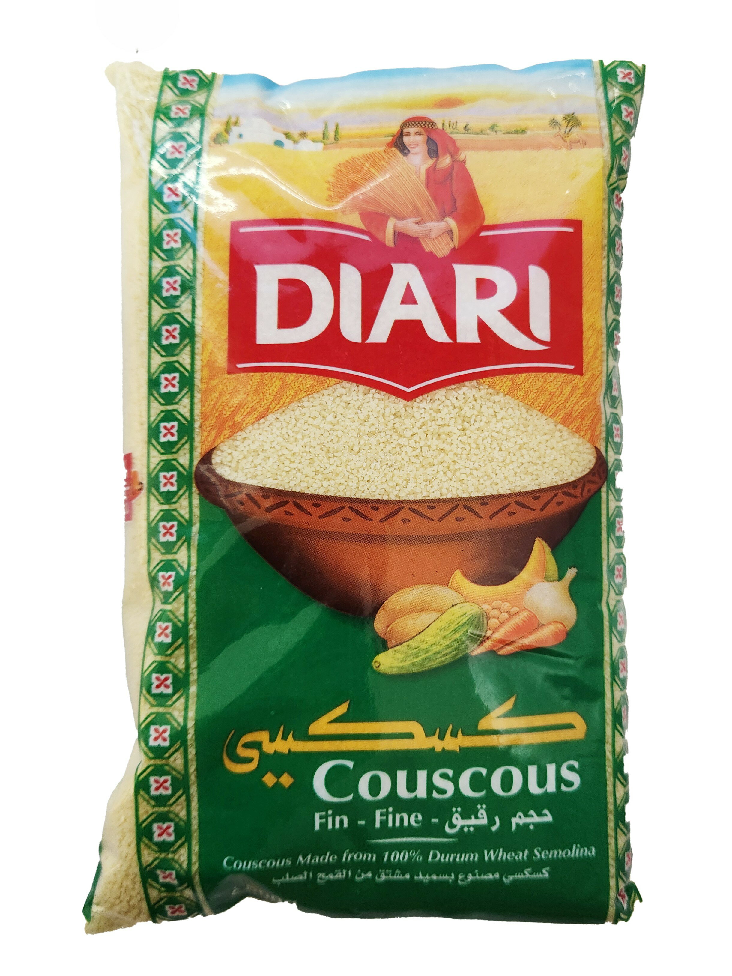 ディアリ　クスクス細粒 500gCouscous Fin/Fine Grain (Diari,Tunisia)　チュニジア料理　モロッコ料理..