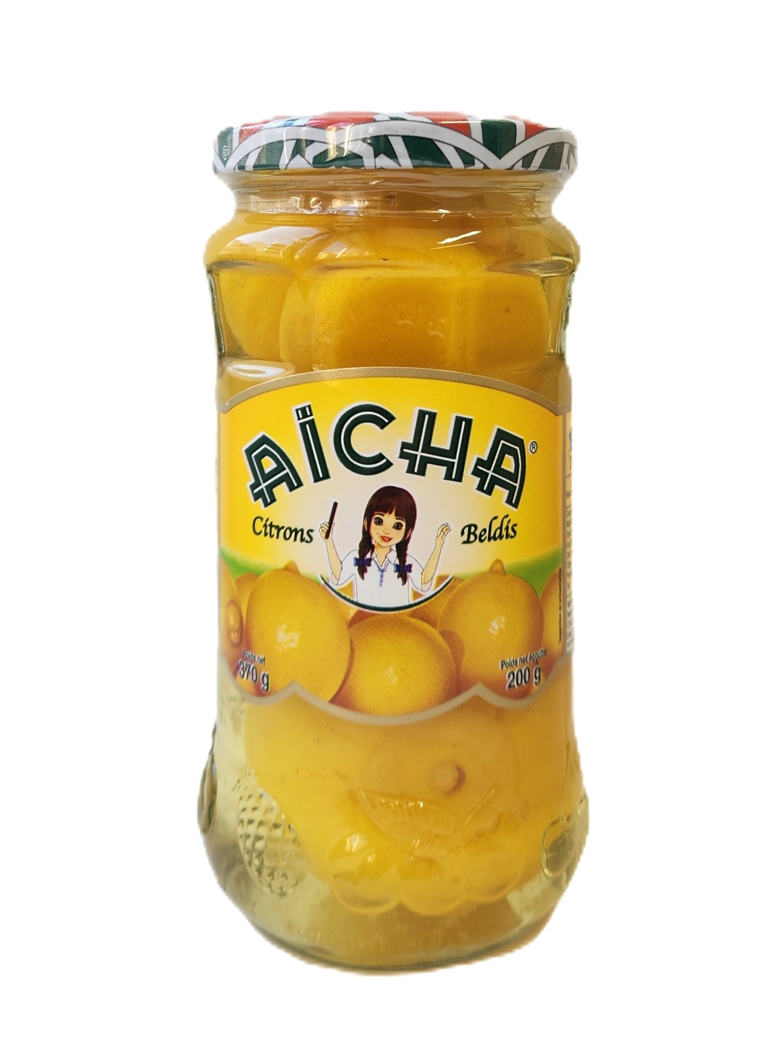 モロッコ産 レモン塩漬 370g 瓶Citrons Confits / Preserved Lemons (Aicha, Morocco)プリザーブドレモン シトロンコンフィ 塩レモン レモンソルト モロッコ料理 タジン マグレブ 北アフリカ