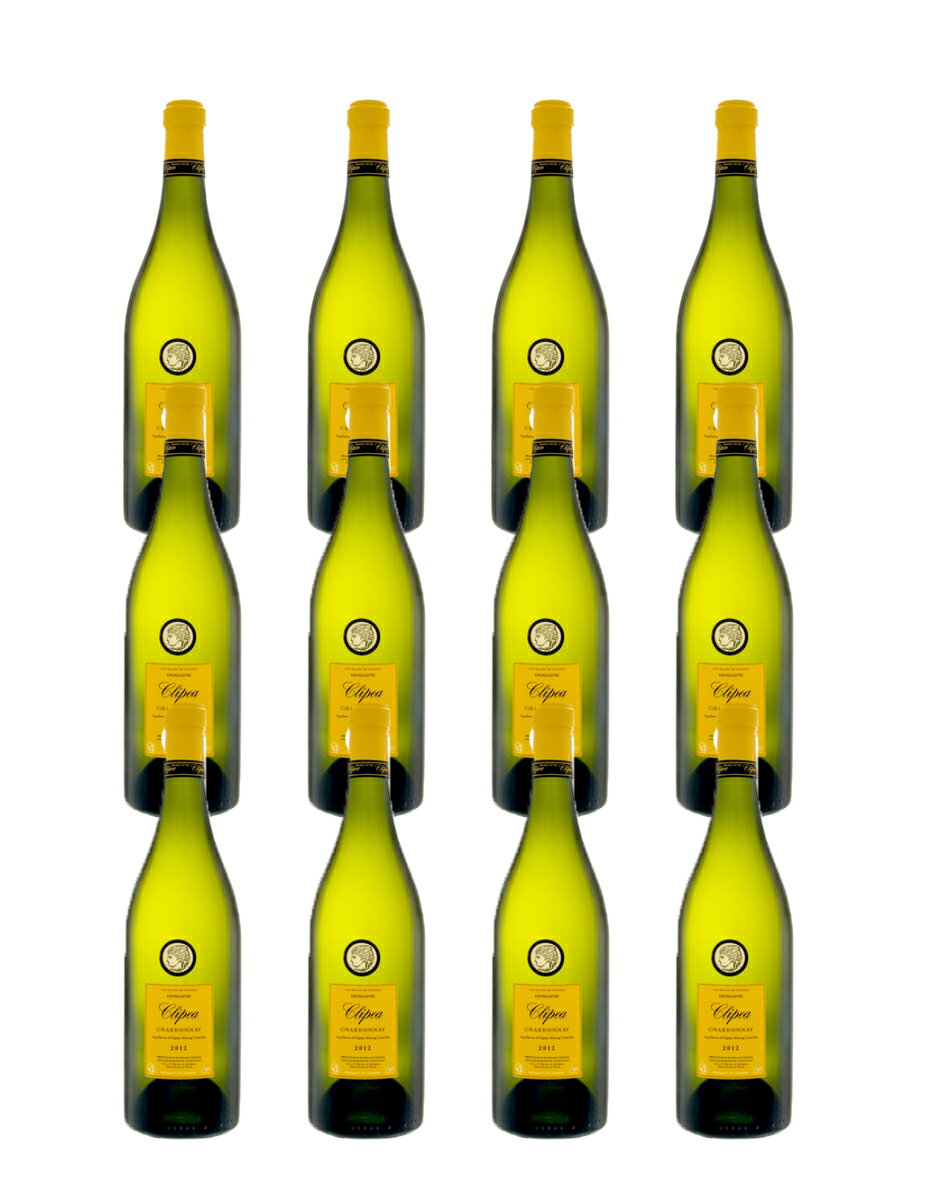 【送料無料＆ケース割引】ドメーヌ・クリペア・シャルドネ（白・辛口）　12本セット【smtb-t】）Domaine Clipea Chardonnay (White, Dry) (Les Vignerons de Carthage, Tunisia)　750ml x 12 bottles海外　おみやげ　土産