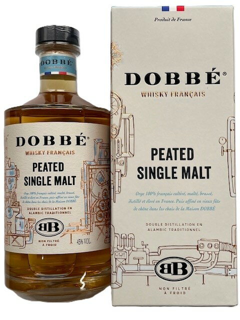 【フランスのウィスキー】フレンチ ウイスキー ピーテッド シングル モルト ドッベ FRENCH WHISKY PEATED SINGLE MALT (DOBBE, France) 700ml