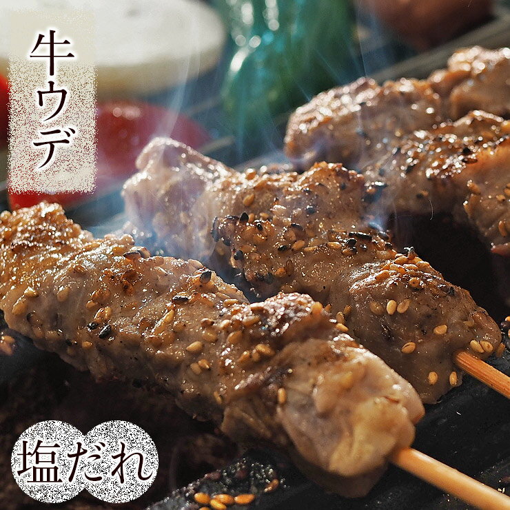 牛串 牛ウデ串 焼き肉 塩だれ 5本 BBQ バーベキュー 焼肉 霜降り おつまみ 焼鳥 家飲み 肉 お中元 ギフ..