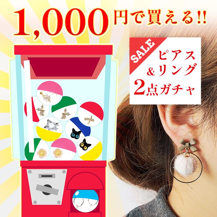 ＼中身が見える福袋／1,000円ぽっきり【トレンドピアス＆リ