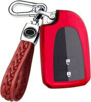 ハイエース 200系 4 5 6型 レジアスエース KDH TRH ポルテ スペイド 140系 nsp140 ncp141 スマート キーケース キーカバー キーホルダー レッド 赤