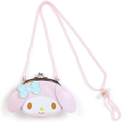 マイメロディ ロープ付きフェイス形 がま口 コインケース サンリオ SANRIO 小銭入れ マイメロ マスコット かわいい 子供 お財布 ポシェット おしゃれ 可愛い 誕生日プレゼント 女の子