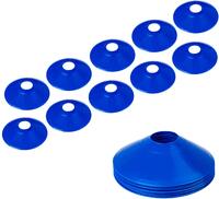 プロディスクコーン アジリティトレーニング サッカートレーニング フットボール キッズ フィールド 他のゲーム用トレーニングコーン コーンマーカー 10本 ブルー 厚みのあるバージョン24gネット通販 サッカー 用品 セール