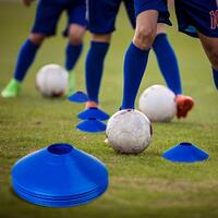 プロディスクコーン アジリティトレーニング サッカートレーニング フットボール キッズ フィールド 他のゲーム用トレーニングコーン コーンマーカー 10本 ブルー 厚みのあるバージョン24gネット通販 サッカー 用品 セール