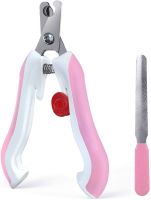 【ワンダフルデー全品P10倍_2/1】ペット用爪きり 犬爪切り 猫爪切りいぬ ネコ 爪やすり ネイルケア ハサミ式 Small ピンク