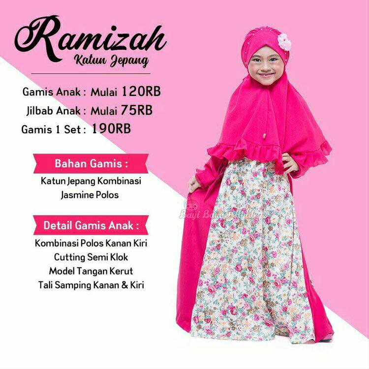 子供用ムスリムロングドレスRAMIZAH DRESS KIDS （MUSLIM DRESS KIDS)ヒジャブ イスラム教 宗教 民族衣装 キッズ ジュニア 女の子 女子 子ども こども 子供 ピンク 白 ホワイト ブラック 黒 オレンジ おしゃれ 可愛い かわいい 礼拝 服