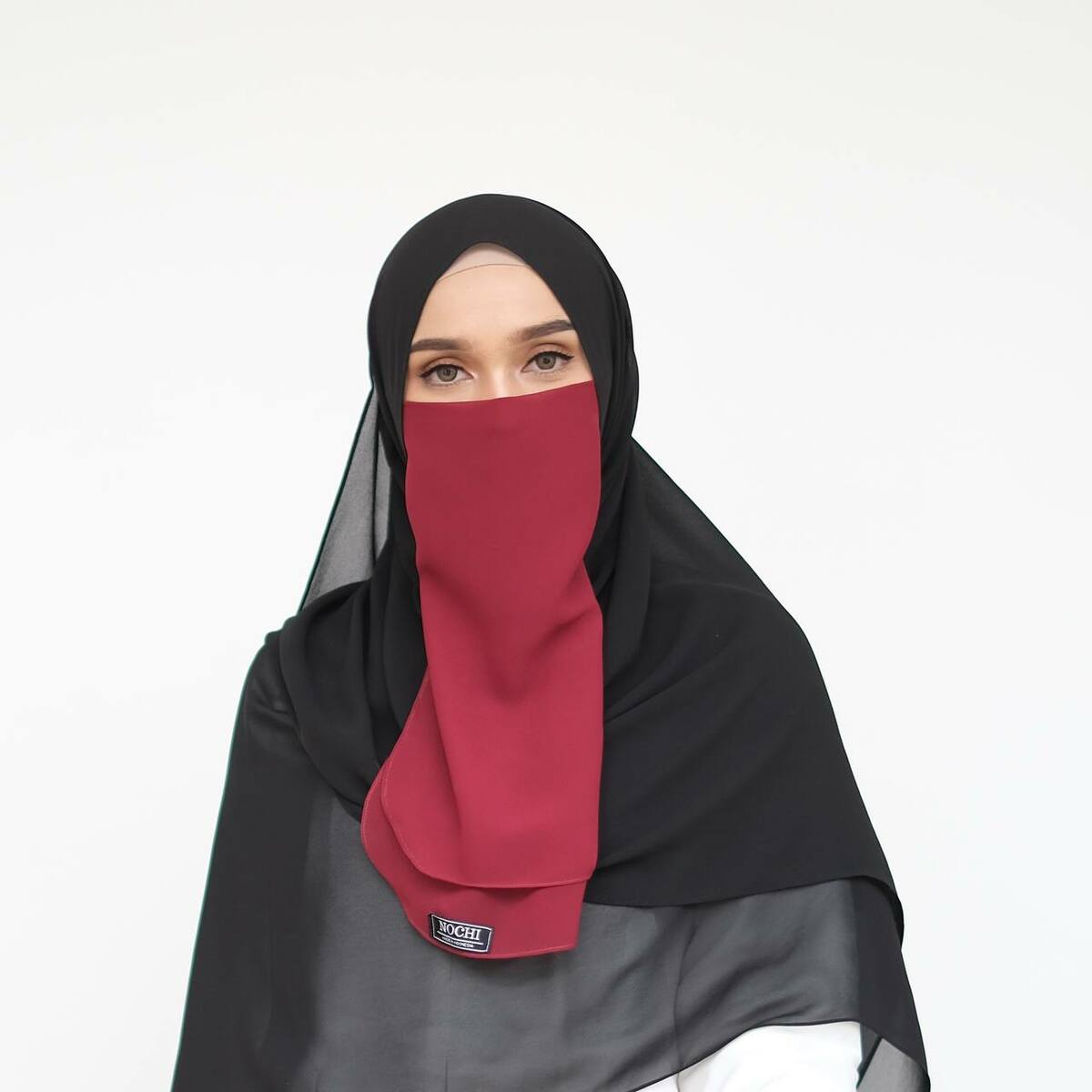 ニコブMaira Face Mask Ladies Wear Niqab Moslem Burqa Chiffon ニカブ　ルバンド　ムスリムフェイスカバー　レディース　ムスリムマ..