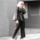 チュニックMoslem Ladies Wear Moslem Tunic Set Casual Ladies Wear Crepe Fabric ロングチュニック レディース ジャケット 女性 イスラム教 宗教 民族衣装 礼拝 おしゃれ 可愛い かわいい