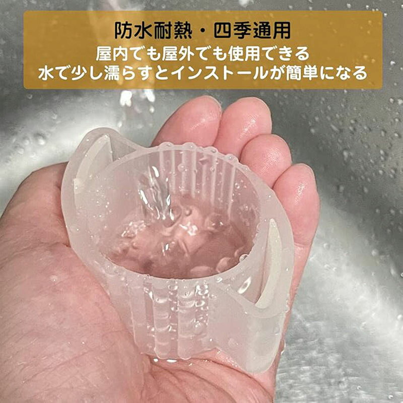 【4点セット】ドアノブカバー 丸ノブカバー 握り玉用 開閉が楽 取っ手カバー ドアハンドルカバー 生活雑貨 小物 ラウンド型 丸型 円形 滑り止め グリップカバー 衝撃吸収 静電気防止 柔らかい 汚れ防止 傷防止 片手 屋内屋外 防水 お風呂場 子供部屋 四季通用 シリコン chieda-2-10012400 Pamily サンプル画像3