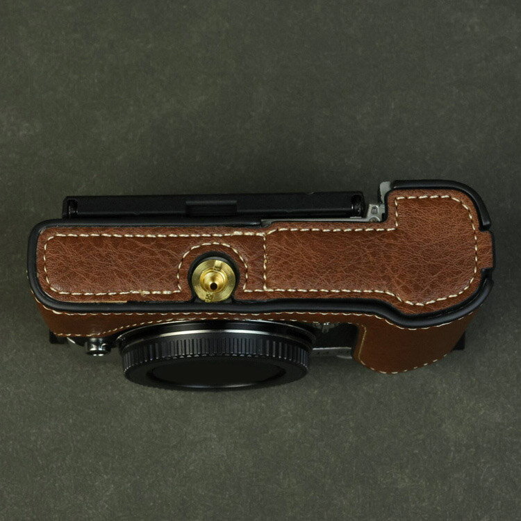 OLYMPUS PEN E-P7 ケース カメラケース PUレザーハーフケース ハーフカバー 保護ケ...