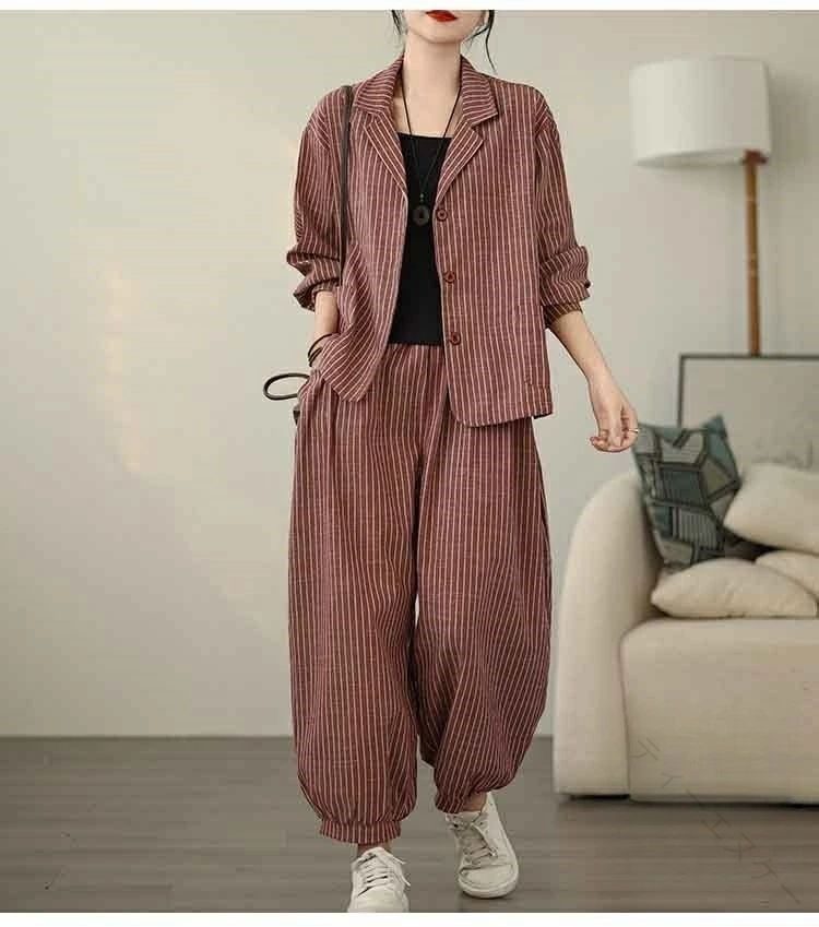 春秋 レディース 上下 セット 二点セット 長袖 ジャケット バルーンパンツ ロング...