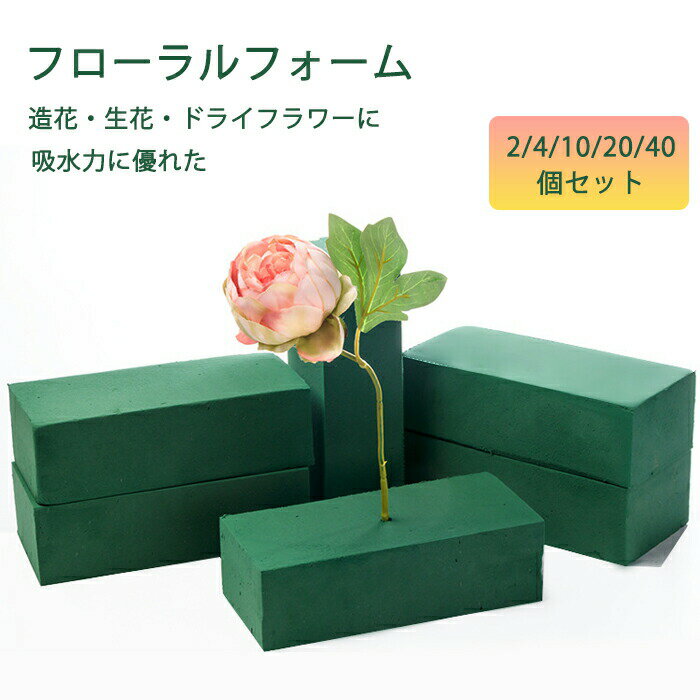 【20日限定10%OFFクーポン】フローラルフォーム ドライ セット 花 生け花 生花用 フラワーアレンジメント 水 吸う 吸水 花資材 スポンジ フローリスト道具 生花用ブリック 生花用吸水スポンジ 花資材 吸水フォーム ドライフラワー用フォーム 造花用 固定スポンジ