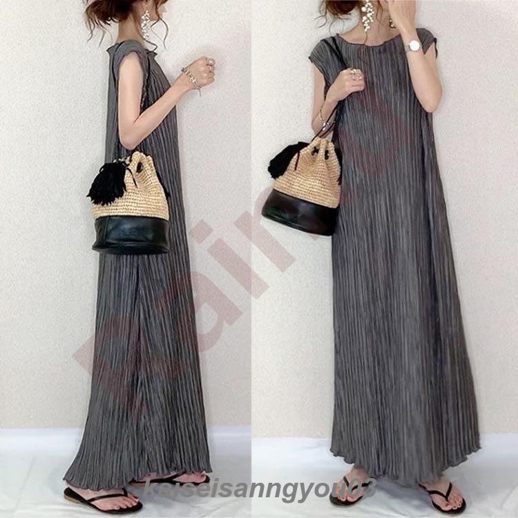 ワンピース レディース 40代 キレイめ マキシ丈ワンピース 春夏 半袖ワンピース 綿麻混 通勤ドレス オシャレ 上品 着痩せ