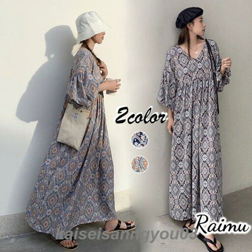 ワンピース レディース ワンピース キレイめ 膝丈ワンピース 夏 半袖 復古風ワンピ 花柄 ロング丈ワンピ オシャレ Vネックワンピース 通勤 着痩せ ワンピース レディース ワンピース キレイめ 膝丈ワンピース 夏 半袖 復古風ワンピ 花柄 ロング丈ワンピ オシャレ Vネックワンピース 通勤 着痩せ