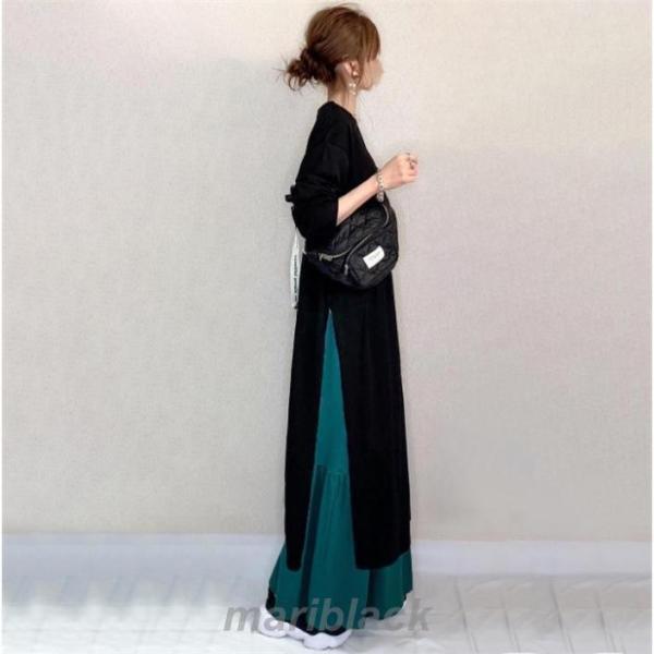 ワンピース レディース 春 秋 長袖 ロングワンピース スカート セットアップ マキシ丈 秋冬 通勤着 可愛い 秋服 ゆったり 体型カバー 20代 30代 40代 50代
