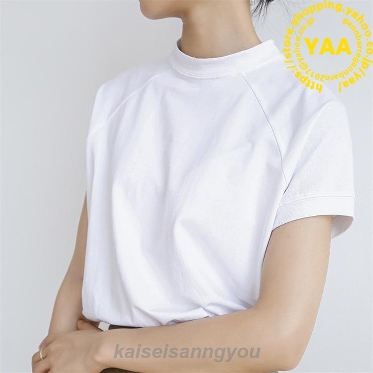 Tシャツ レディース 半袖tシャツ 丸首 ゆったり お洒落 サイドスリット 10代 20代 30代 ファッション