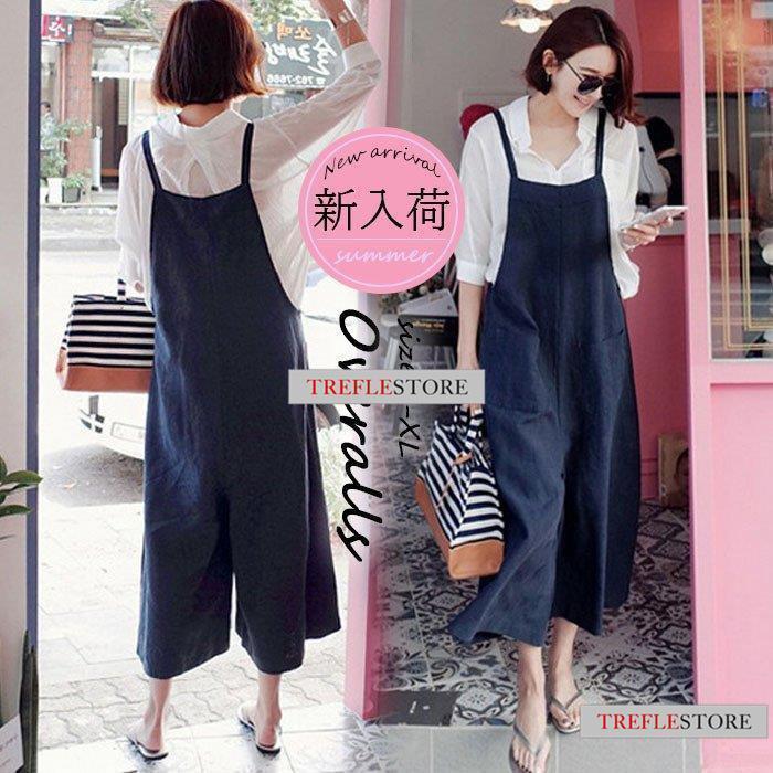 サロペット オーバーオール パンツ レディースロング丈 綿麻 ワイトパンツ 春夏新作 ロングズボン 無地 サロペット オシャレ着痩せ 30代40代50代 カジュアル