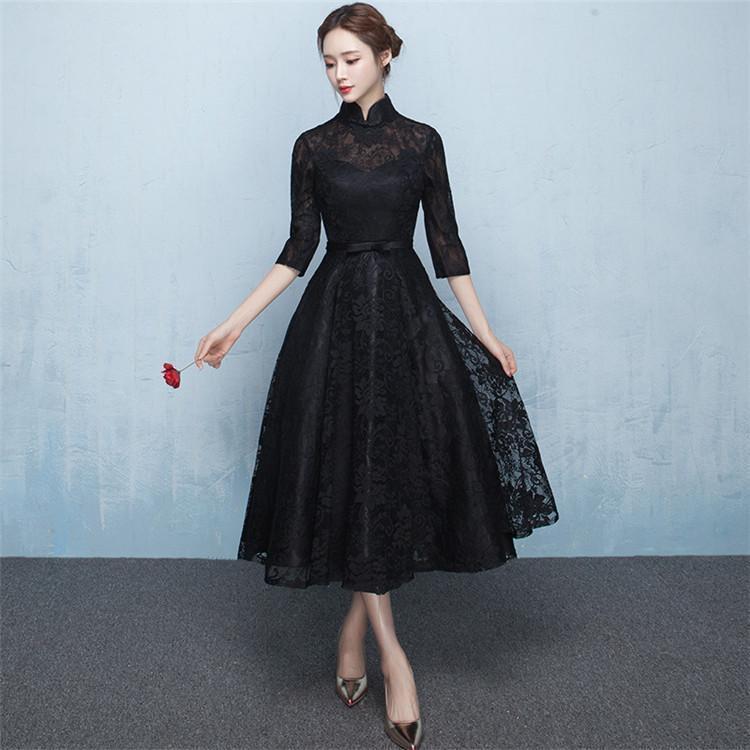 パーティードレス 20代 30代 40代 50代 結婚式 ワンピース 大きいサイズ 袖あり フォーマル ロングワンピース膝丈お呼ばれ ドレス 服装 服 女性 二次会 親族