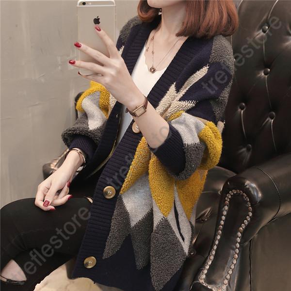 カーディガン レディース ニットカーディガン ボア アーガイル柄 オーバーサイズ ニットカーディガン 秋 冬 長袖 アウター 羽織り おしゃれ