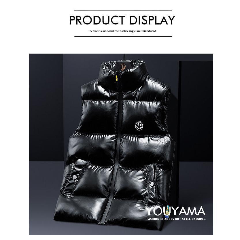 千陽ストアのベスト メンズ 中綿ベスト メンズベスト 中綿ジャケット M_8XL 防寒アウター 厚手 コート 保温 防寒 防風 冬 新作｜アングル2
