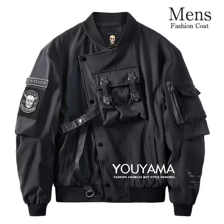 商品名ジャケット アウター メンズジャケット コート 紳士用 メンズトップス メンズファッション カジュアル ジャンバー サイズ:M/L/XL/2XL/3XL素材：ポリエステル カラー:ブラックエコ活動の一環として環境負荷軽減を目指し、箱を使わずビニール袋での発送となります。袋なので、形が崩れる時もありますが、アイロンをかけてから復旧になります。ご協力のほどよろしくお願いいたします。ご不備などございましたら、お気楽にお問い合わせください。