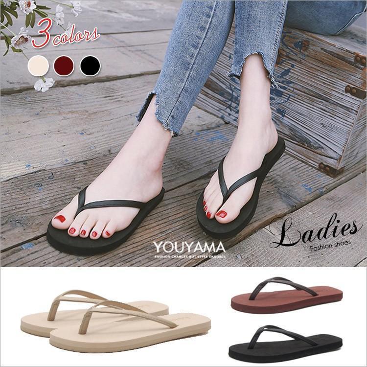 トングサンダル レディース サンダル コンフォートサンダル ビーチサンダル 女性 靴 スリッパ カジュアル おしゃれ レジャー 美脚 夏 シンプル