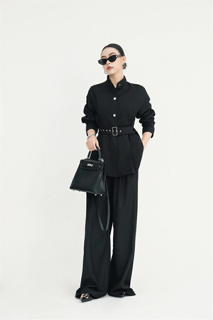 スーツ レディース セットアップ パンツスーツ 卒業式 セレモニー フォーマル ベルト付き ジャケットワイドパンツ ママコーデ ゆったり ママコーデ ビジネス エレガント 通勤 OL 女性 オフィス 事務所 体型カバー 入学式 卒業式