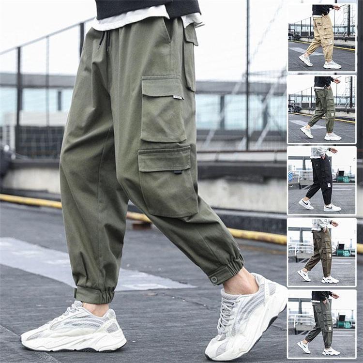 樂天商城 - カーゴパンツ メンズ ボトムス ズボン ミリタリー ロング ゆったり 作業服 カジュアル おしゃれ ワークパンツ アウトドア ワイト 父の日